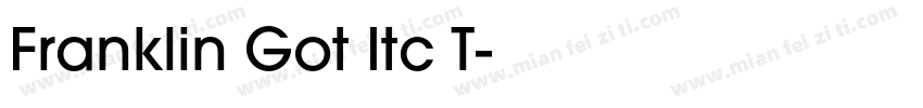 Franklin Got Itc T字体转换